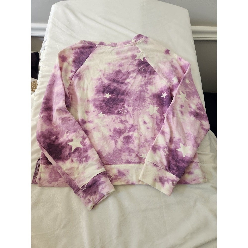 Wildfox tie-dye Cropped sweatshirt star print sz m Boho Festival Soft - Picture 5 of 8